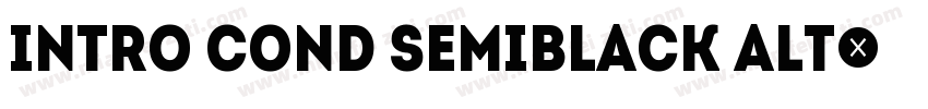 Intro cond semiBlack Alt字体转换